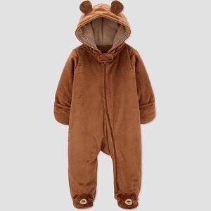 Carter's Brown Fleece Baby Outfit